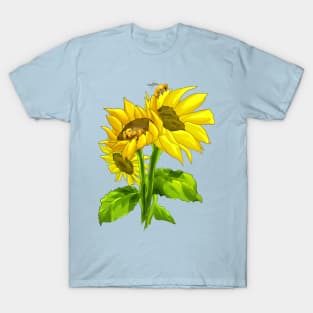 Sunflowers & Bees T-Shirt